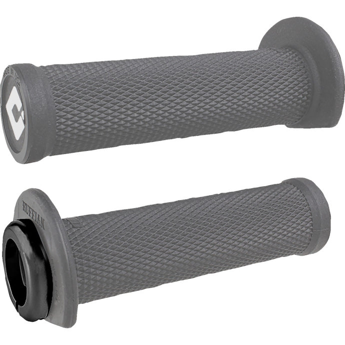 Odi J33RFG-B ATV Ruffian V2 Lock On Grips - 125mm - Soft Gray/Black