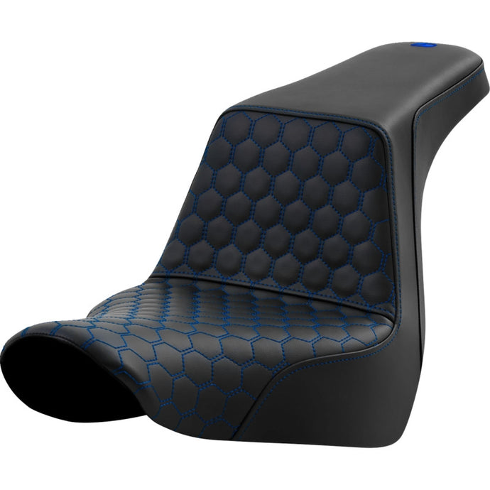 Saddlemen 818-29-17701 Step-Up HC Seat - Blue Stitching