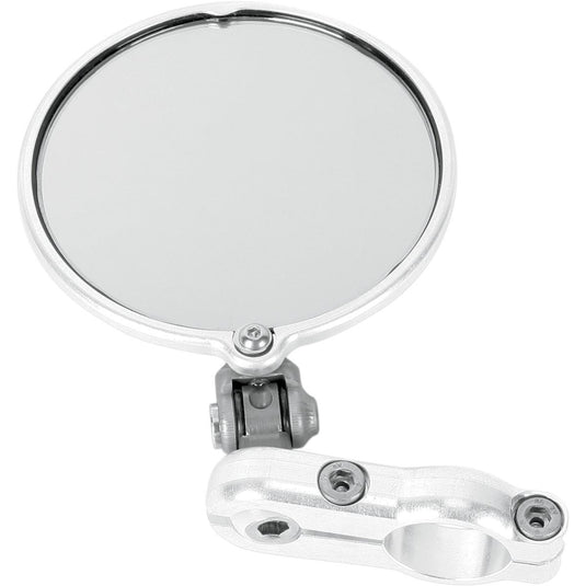 Crg HSLS-201-R Hindsight LS (Lane Splitter) Right Side Bar End Mirror - Silver