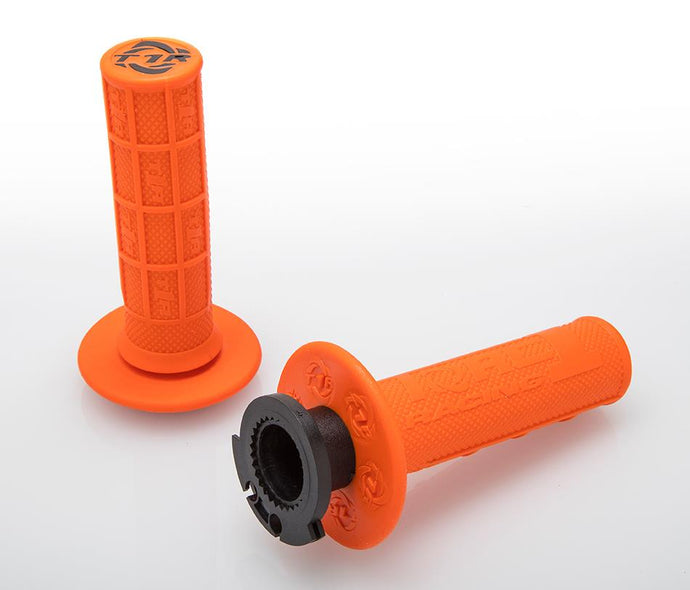 Torc1 Racing 3750-0502 Defy MX Lock-On Half Waffle Grips - Orange