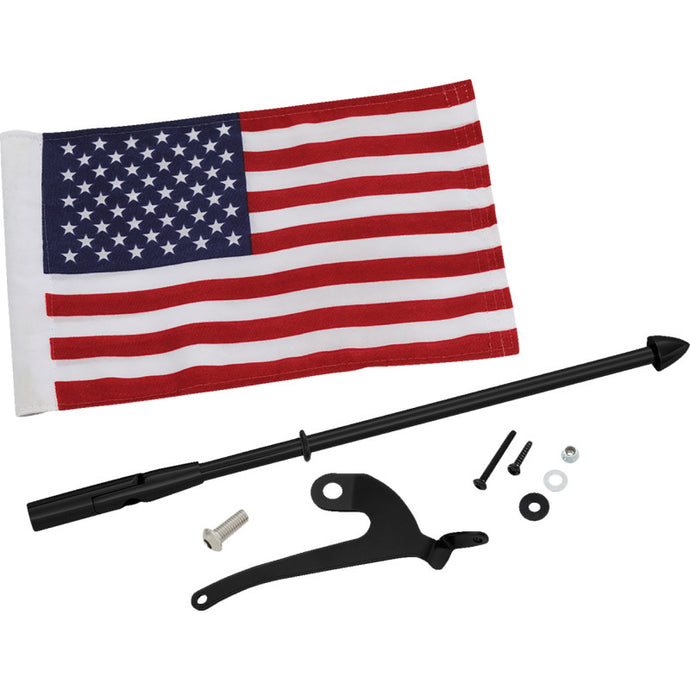 Show Chrome 41-203RBK Flag Pole - Right - Black