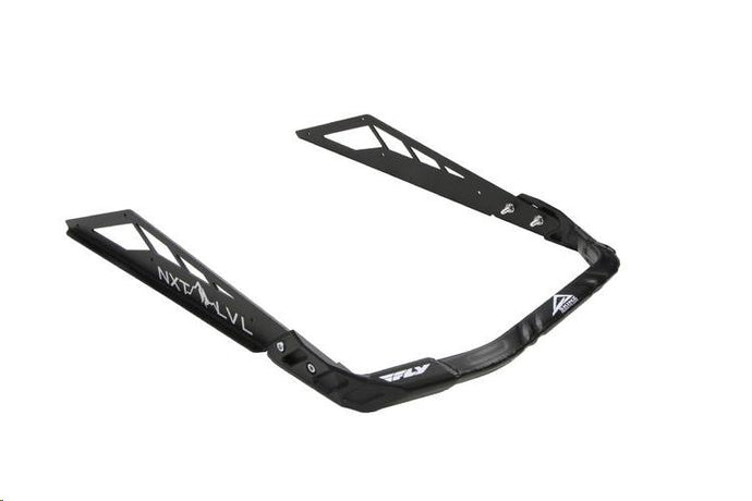 Skinz Protective Gear NXPRB226-FBK/BLK Rear Aluminum Bumper - Flat Black