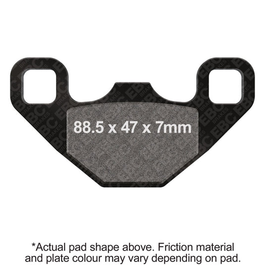 Ebc Powersports FA489R EBC R Sintered Brake Pads