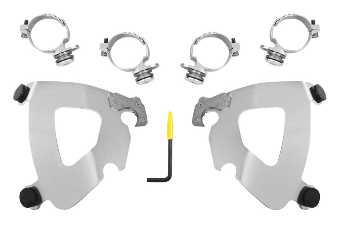 Memphis Shades MEK2033 Trigger-Lock Mount Kit for Gauntlet Fairing - Polished