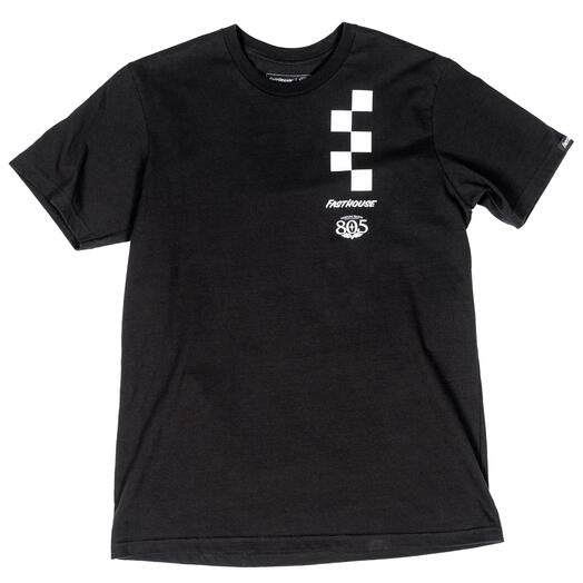 Fasthouse 805 Foundation Midweight SS T-Shirt (Large, Black)