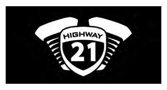 Highway 21 HWY 21 3X6 BLACK 3x6 Highway 21 Banner