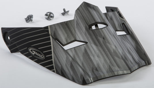 G-Max Visor with Screws for MX-46 Colfax Helmets - Matte Black/Silver - XS-Sm
