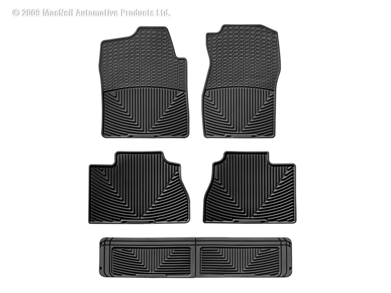 Load image into Gallery viewer, Weathertech W72-W70-W60 WT Rubber Mats - Rear - Blk
