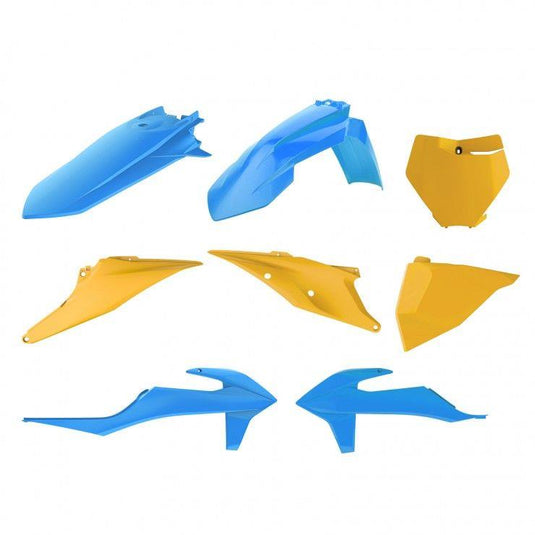 Polisport 90841 Plastic Kit - Bult Blue/Dark Yellow/White