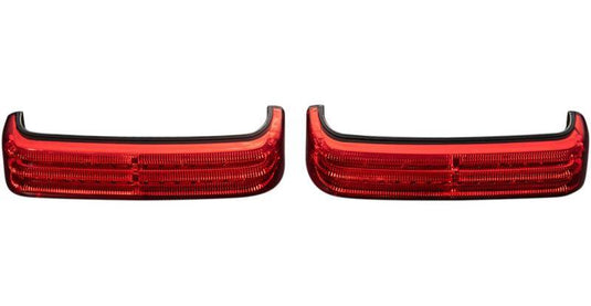 Custom Dynamics PB-SB-HD-BR Probeam Saddlebag Lights - Black/Red Lens