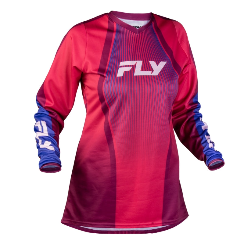 Load image into Gallery viewer, Fly Racing F-16 Lift Womens Jersey (Medium, Pink/Purple/White)
