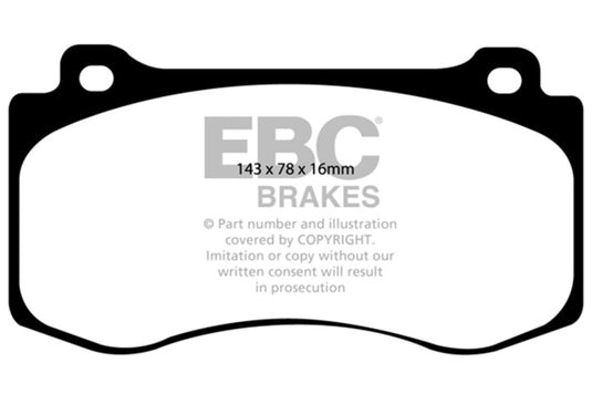 Ebc DP41764R EBC Yellowstuff Brake Pad Sets