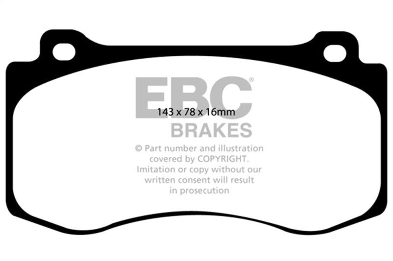 Load image into Gallery viewer, Ebc DP41764R EBC Yellowstuff Brake Pad Sets
