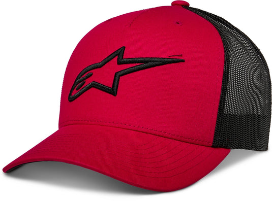 Alpinestars Ageless Trucker Hat (One Size Fits Most, Red/Black)