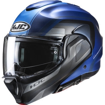 Hjc F100 Reff Helmet (X-Small, Semi-Flat Blue (MC-2SF))