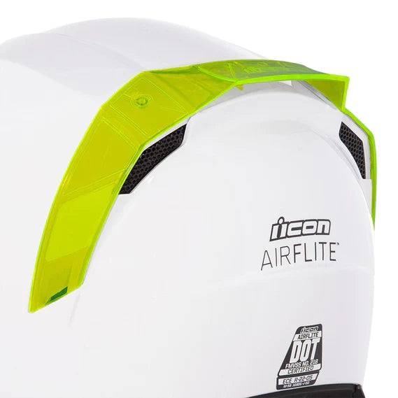 Icon Rear Spoilers for Airflite Helmets - Redoodle White