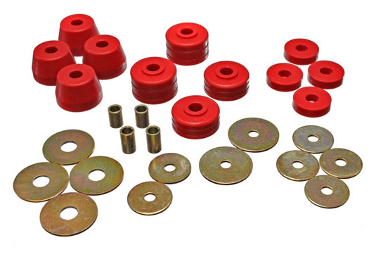 Energy Suspension 5.4101R ES Body Mounts - Red