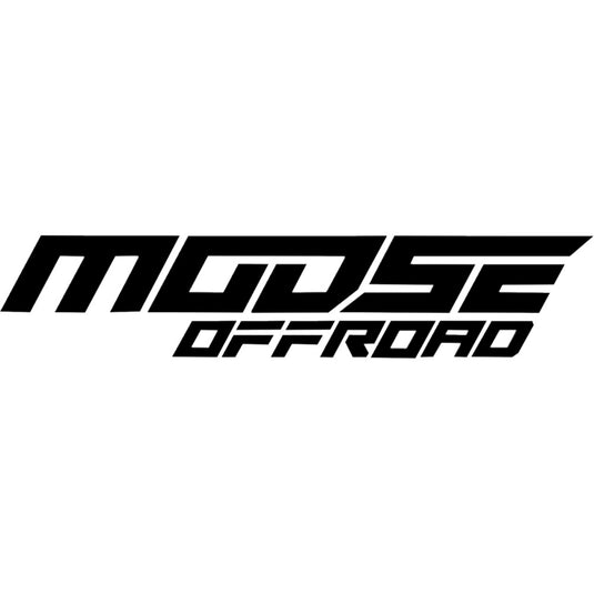 Moose Offroad 4320-2633 Moose Corporate Stacked Decal - Black - 1.22in. H x 5.5in. L - 10pk