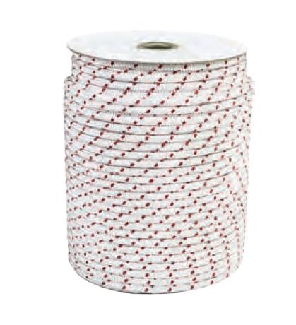 Sp1 05-208-03 Nylon Starter Rope - Polyester - White/Red - 3/16in. Diameter