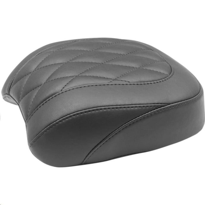 Mustang 83018 Wide Tripper Solo Seat - Diamond Stitch - Black