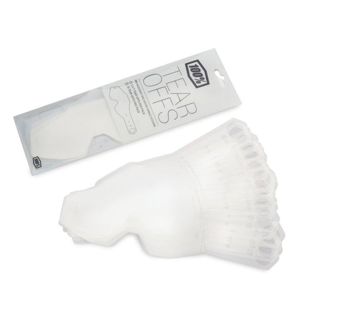 100% Standard Tear-Offs for Racecraft/Accuri/Strata Goggles