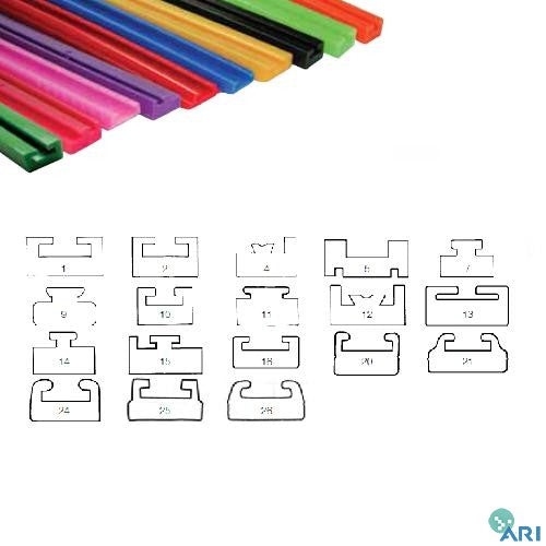 Garland Mfg Co 2321104 Slides - UHMW - Red - 21 - 51.57in.