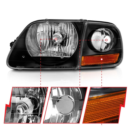 Anzo 111460 ANZ Crystal Headlights