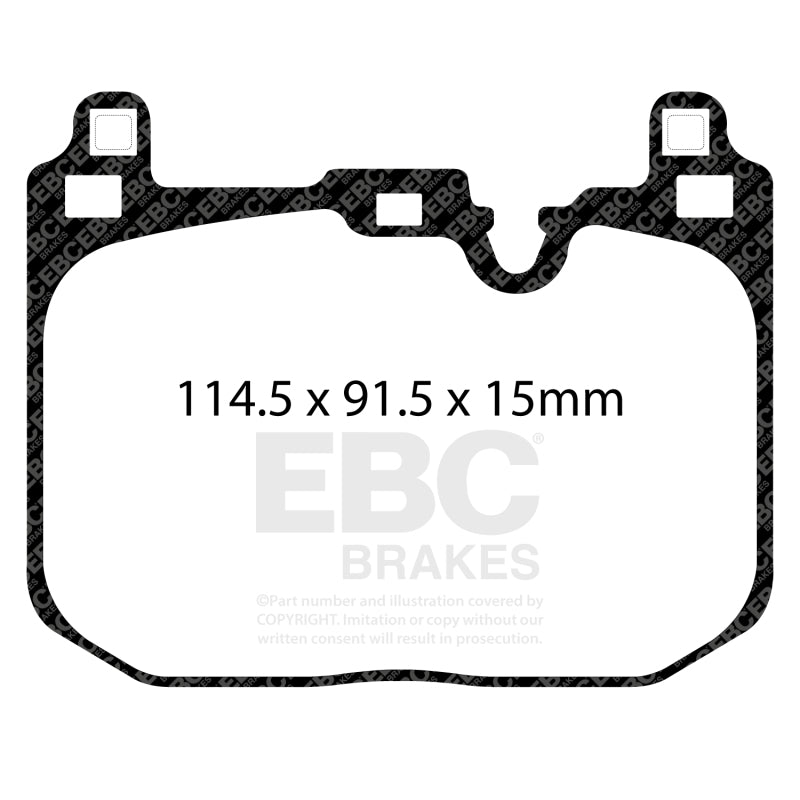 Load image into Gallery viewer, Ebc DP42393R EBC Yellowstuff Brake Pad Sets
