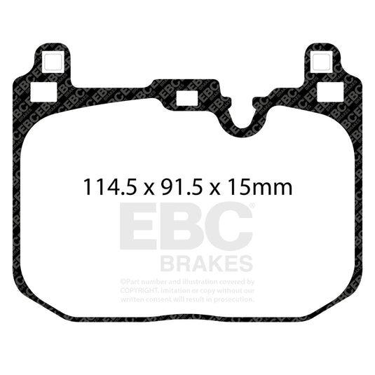 Ebc DP42393R EBC Yellowstuff Brake Pad Sets