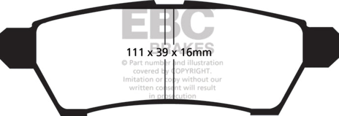 Ebc DP41746R EBC Yellowstuff Brake Pad Sets