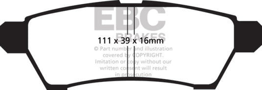Ebc DP41746R EBC Yellowstuff Brake Pad Sets