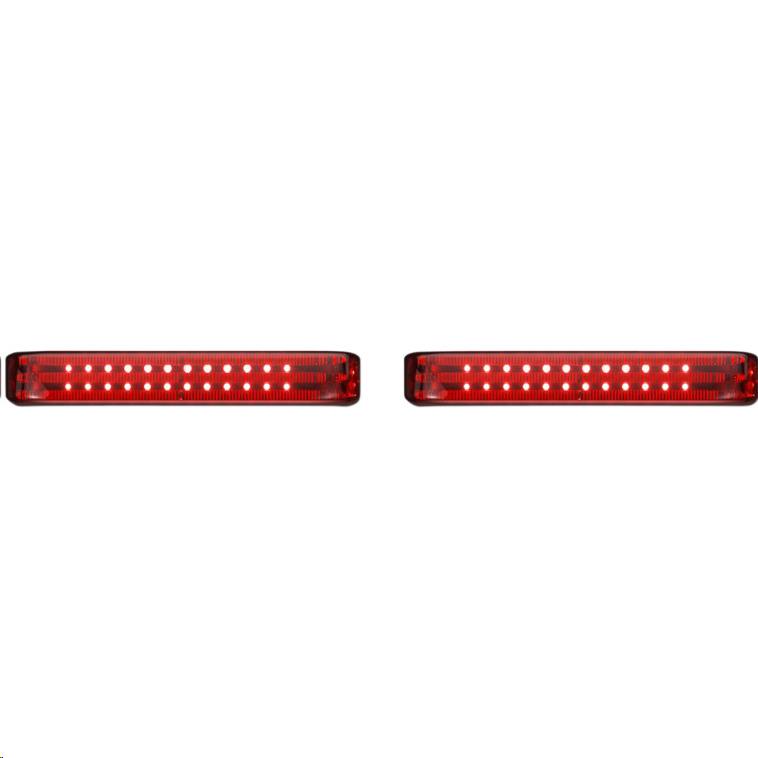 Custom Dynamics PB-SBSEQ-BCM-CR Probeam Sequential LED Saddlebag Light - Chrome With Red Lens