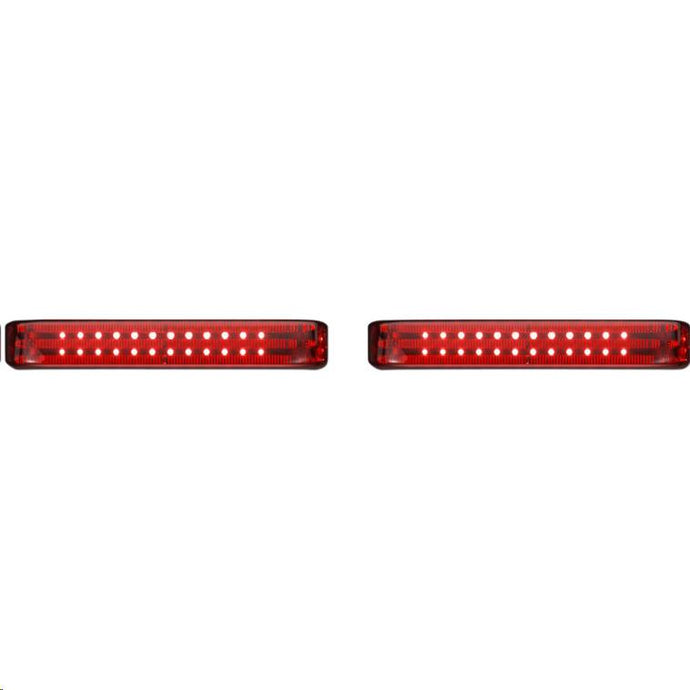 Custom Dynamics PB-SBSEQ-BCM4CR Probeam Sequential LED Saddlebag Light - Chrome With Red Lens