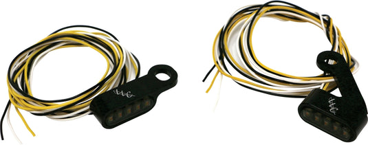 Letric Lighting Co. LLC-MMM-B Lighting Mini Mirror Mount Led Turn Signals - Black