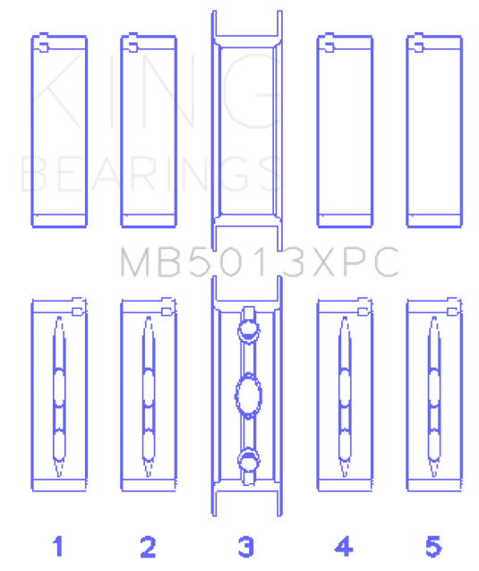 King Engine Bearings MB5013XPC KING Performance Main Bearings