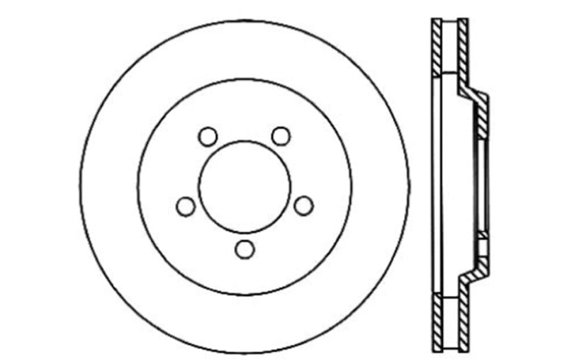 Load image into Gallery viewer, Stoptech 128.61086L ST Drilled Sport Brake Rotors
