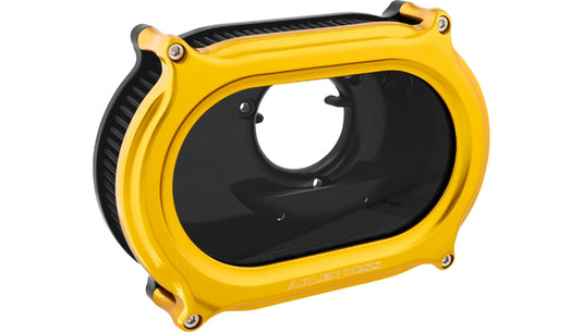 Arlen Ness 600-215 Method Stage II Oval Air Cleaners - Gold Anodized