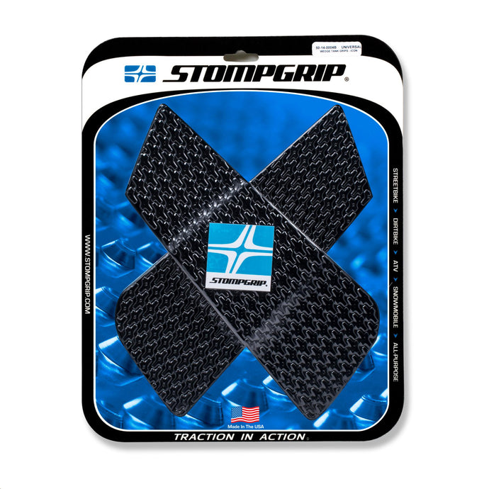 Stompgrip 50-14-0004B Icon Profile Wedge Tank Grips - Black