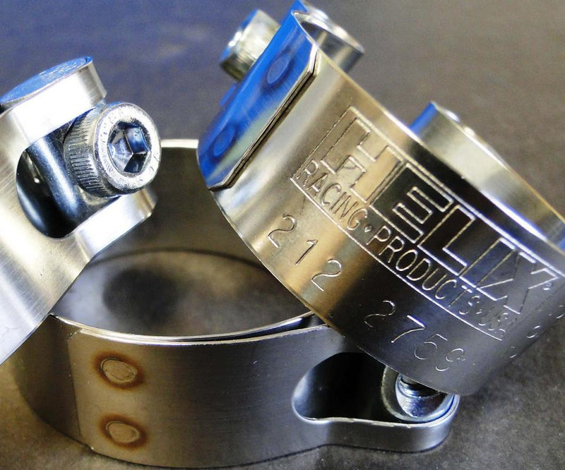 Helix Racing Products 212-2767 Stainless Exhaust Clamp - 2.19-2.37in.
