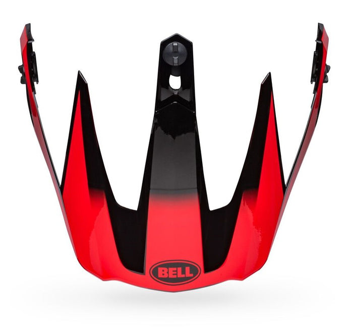 Bell Helmets Visor for MX-9 Adventure MIPS Dash Helmets - Gloss Black/Red