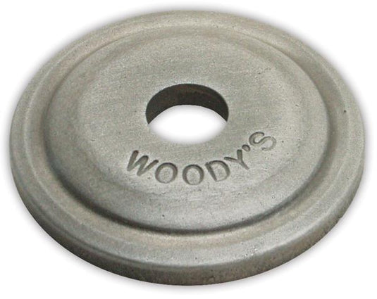 Woodys ARG-3775-6 Round Grand Digger Aluminum Support Plates - 5/16in. - Natural (6pk.)