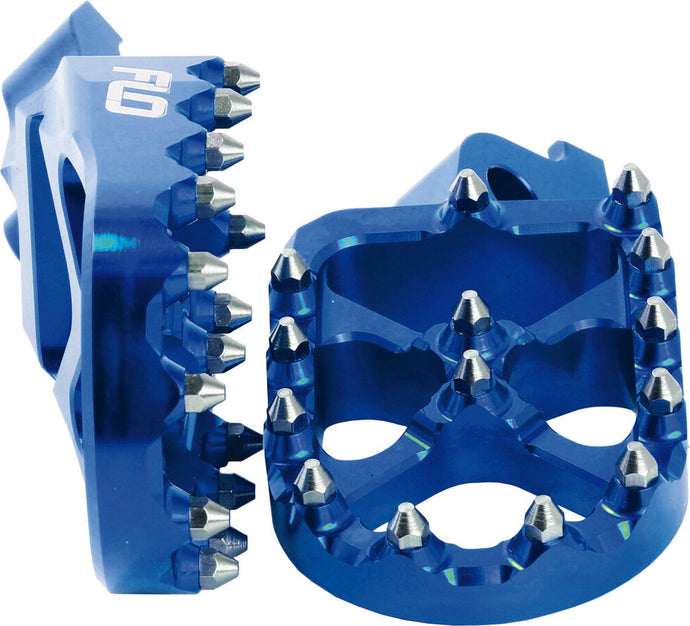 Flo Motorsports FPEG-793-2BLU Pro Series Footpegs - Blue