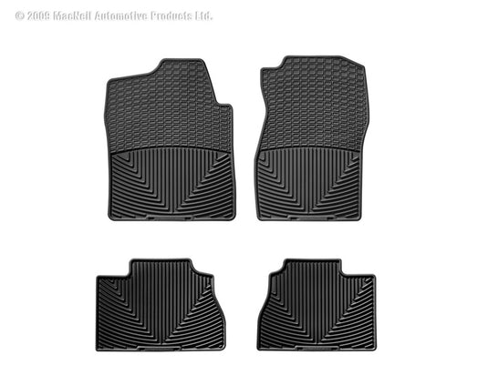 Weathertech W72-W70 WT Rubber Mats - Rear - Blk