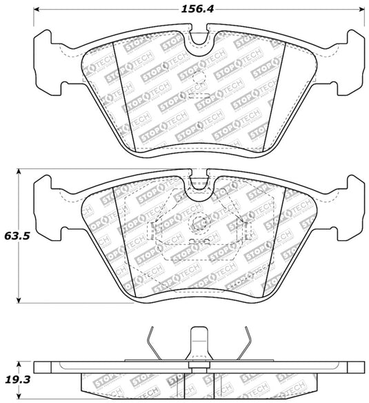 Stoptech 309.03940 ST Sport Brake Pads