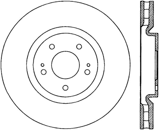 Stoptech 127.46064R ST Slot & Drill Brake Rotors