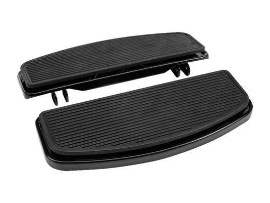 Harddrive 057191 Rectangular Floorboard Kit - Ribbed Style - Black
