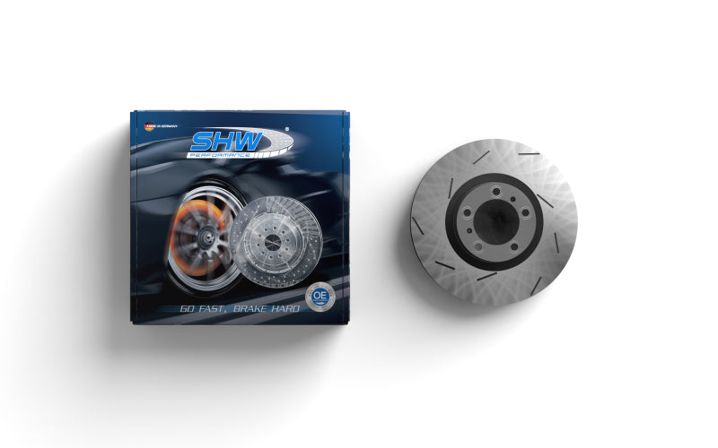 Load image into Gallery viewer, Shw Performance PRL39727 SHW Slotted Monobloc Rotors
