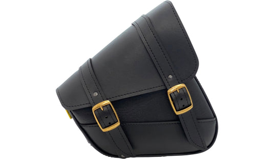 Willie & Max 59778-08 Brass Monkey Dual Shock Swingarm Bag - Black