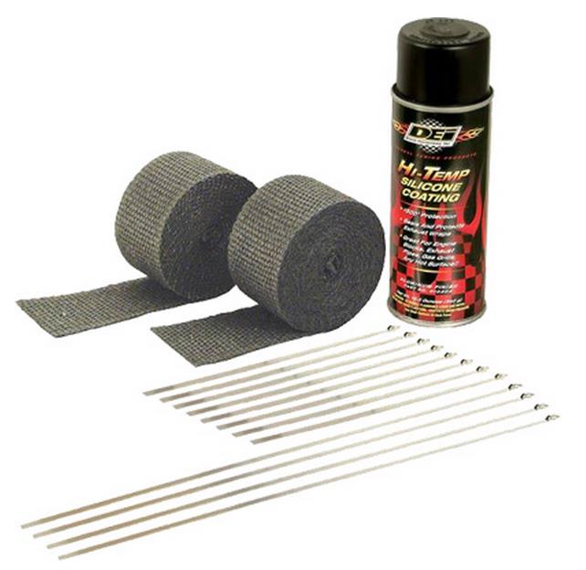 Dei 901330 Exhaust Wrap Kit - Black Wrap with Black Coating