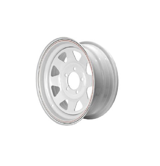 Load Star 20422 Trailer Wheel - 15in. x 5in. - White Stripe Rim